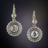 Boucles d'oreilles Mandala Zirconia Vintage