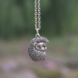 Collier vintage en argent Porcupine