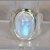 Bague vintage en cristal blanc