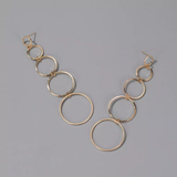 Boucles d'oreilles créoles pendantes vintage