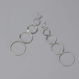 Boucles d'oreilles créoles pendantes vintage