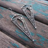 Boucles d'oreilles vintage à pois creux