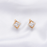 Boucles d'oreilles élégantes avec zircons