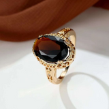 Bague vintage en cristal tigre