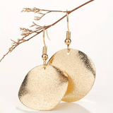 Boucles d'oreilles cercles plaquées or vintage