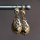 Boucles d'oreilles ethniques vintage en or