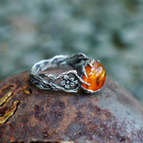 Bague vintage boule de feu