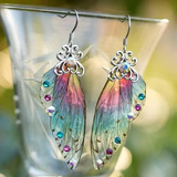 Boucles d'oreilles vintage ailes de fée