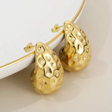 Boucles d'oreilles vintage dorées et argentées