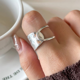 Bague vintage en argent plaqué