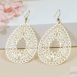 Boucles d'oreilles pendantes vintage Golden Mandala
