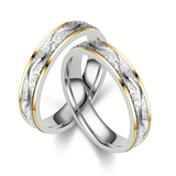 Ensemble de bagues vintage en or et argent brillant