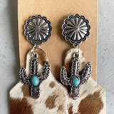 Boucles d'oreilles vintage cactus