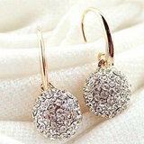 Boucles d'oreilles vintage brillantes