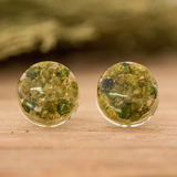 Boucles d'oreilles vintage rondes Nature
