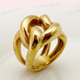 Bague épaisse vintage en or