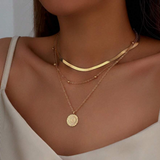 Collier vintage plaqué or