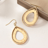 Boucles d'oreilles vintage en or creuses