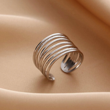 Bague vintage en argent fin