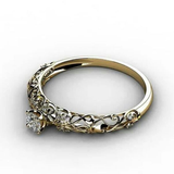 Bague creuse Vintage Golden Ivy