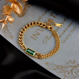 Chaîne Émeraude™ | Bracelet en matière précieuse