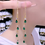 Franges Vertes™ | Boucles d'oreilles en matière délicate