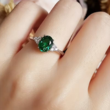 Émeraude™ | Bague de promesse en or