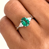 Émeraude™ | Bague de promesse en or