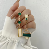 Émeraude™ | Boucles d'oreilles en matière géométrique