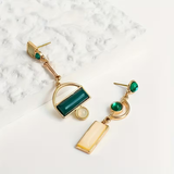 Émeraude™ | Boucles d'oreilles en matière géométrique