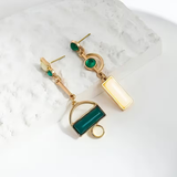Émeraude™ | Boucles d'oreilles en matière géométrique