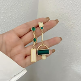 Émeraude™ | Boucles d'oreilles en matière géométrique