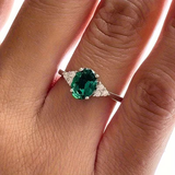 Émeraude™ | Bague de promesse en or