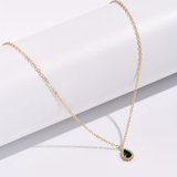 Émeraude Rosée™ | Collier en matière précieuse