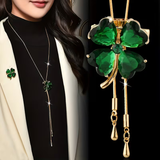Trèfle Émeraude™ | Collier en matière précieuse
