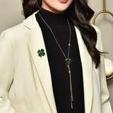 Trèfle Émeraude™ | Collier en matière précieuse