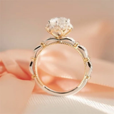 Bague vintage intemporelle en zircone