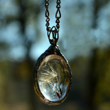 Collier vintage en verre