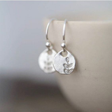 Boucles d'oreilles vintage en argent en forme de goutte d'eau
