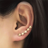 Boucles d'oreilles vintage étoiles dorées