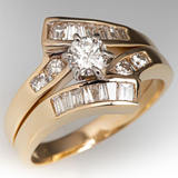 Bague vintage élégante en or brillant