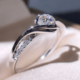 Bague vintage en cristal zircone
