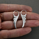 Boucles d'oreilles créoles vintage en argent