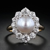 Bague vintage Mandala Pearl