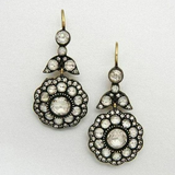 Boucles d'oreilles pendantes vintage Mandala