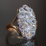 Bague vintage incrustée de cristaux