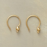 Boucles d'oreilles vintage dorées