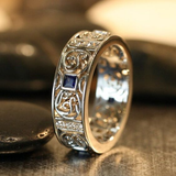 Bague vintage en or creux