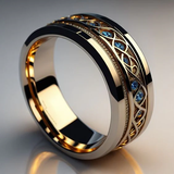 Bague vintage en or fin