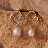 Boucles d'oreilles vintage en perles